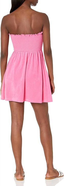 Style 1-4292036338-149 NIA Pink Size 12 Sorority Rush Strapless Cocktail Dress on Queenly