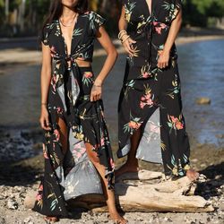 Style 1-192064287-74 XIX Palms Black Size 4 1-192064287-74 Free Shipping Straight Dress on Queenly