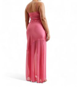 Style 1-2634492865-425 FRENCH CONNECTION Pink Size 8 Spaghetti Strap Military Floor Length Straight Dress on Queenly