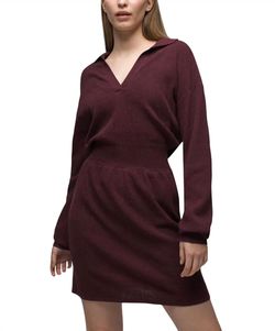 Style 1-3629241758-149 prAna Red Size 12 High Neck Polyester Plus Size Cocktail Dress on Queenly