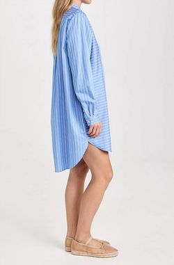Style 1-1060124536-74 Nation LTD Blue Size 4 Summer High Neck Cocktail Dress on Queenly
