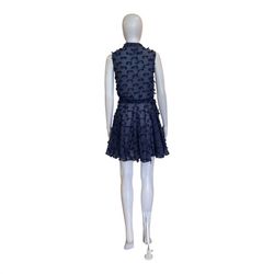 Style 1-3865377913-892 THE SHIRT Blue Size 8 Free Shipping High Neck Cocktail Dress on Queenly