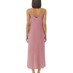 Style 1-4084534374-70 ATM Pink Size 0 1-4084534374-70 V Neck Straight Dress on Queenly