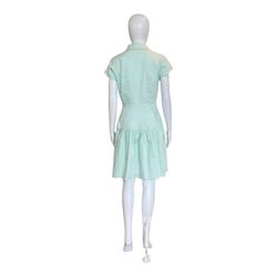 Style 1-3032506603-149 PATTY KIM Light Green Size 12 Sorority High Neck Plus Size Cocktail Dress on Queenly