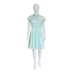 Style 1-3032506603-149 PATTY KIM Light Green Size 12 Sorority High Neck Plus Size Cocktail Dress on Queenly