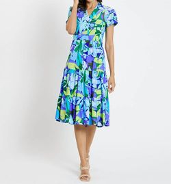 Style 1-764133410-149 JUDE CONNALLY Blue Size 12 Free Shipping Sleeves Mini Cocktail Dress on Queenly