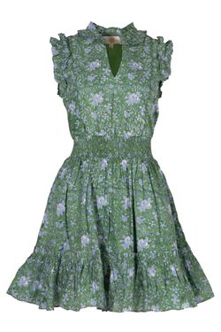 Style 1-1103072594-74 Anna Cate Green Size 4 Cap Sleeve V Neck Cocktail Dress on Queenly