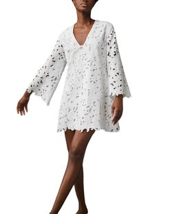 Style 1-1901671038-149 Cara Cara White Size 12 V Neck A-line Sorority Sleeves Cocktail Dress on Queenly