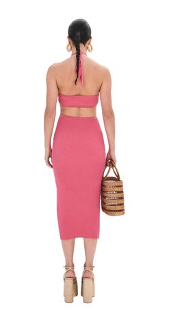 Style 1-2165383292-149 cult gaia Pink Size 12 Sorority Cape Polyester Plus Size Cocktail Dress on Queenly