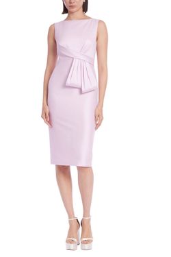 Style 1-911658365-649 BADGLEY MISCHKA Pink Size 2 Polyester Straight Cocktail Dress on Queenly