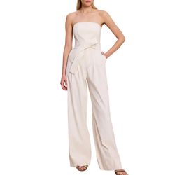 Style 1-4182543886-98 APIECE APART White Size 10 Belt Corset Jumpsuit Dress on Queenly