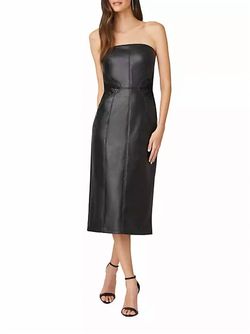 Style 1-1425323014-1901 Shoshanna Black Size 6 Tall Height Strapless Wednesday Cocktail Dress on Queenly