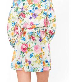 Style 1-1431131176-892 Show Me Your Mumu White Size 8 Floral Sleeves Cocktail Dress on Queenly