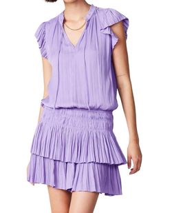 Style 1-1735960145-74 current air Purple Size 4 Sleeves Mini 1-1735960145-74 Summer Cocktail Dress on Queenly