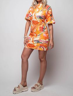 Style 1-1877599350-70 Celina Moon Orange Size 0 Mini 1-1877599350-70 Sorority Cocktail Dress on Queenly