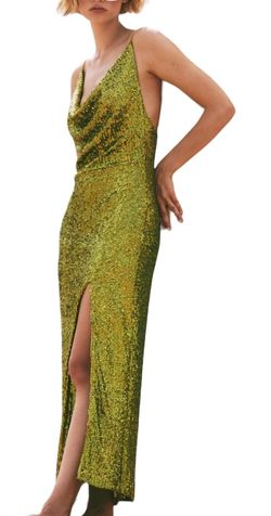 Style 1-201646753-74 IN THE MOOD FOR LOVE Green Size 4 Free Shipping Spaghetti Strap Polyester Straight Cocktail Dress on Queenly