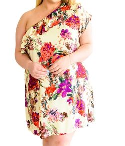 Style 1-2498022737-74 ANDREE BY UNIT Yellow Size 4 Tall Height Floral Polyester Cocktail Dress on Queenly