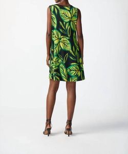 Style 1-2526610805-238 Joseph Ribkoff Green Size 12 Sorority Rush Silk Free Shipping Summer Cocktail Dress on Queenly