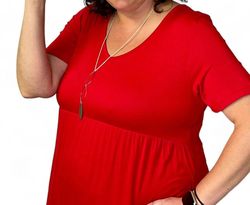 Style 1-2777249074-920 Michelle Mae Red Size 24 Mini Plus Size Cocktail Dress on Queenly