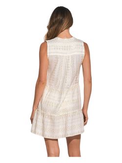 Style 1-2969369569-149 ELAN White Size 12 A-line Casual Summer Cocktail Dress on Queenly