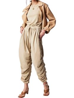 Style 1-3020782806-892 Free People Nude Size 8 Floor Length Free Shipping Jumpsuit Dress on Queenly