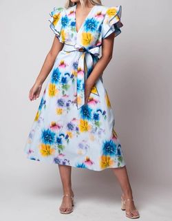 Style 1-3102368941-74 Celina Moon Blue Size 4 Free Shipping 1-3102368941-74 Cocktail Dress on Queenly