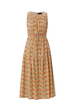 Style 1-3128432552-70 EMILY LOVELOCK Yellow Size 0 Military Floor Length Straight Dress on Queenly