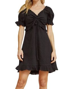 Style 1-3151087085-74 ANDREE BY UNIT Black Size 4 Tall Height Free Shipping Mini 1-3151087085-74 Cocktail Dress on Queenly