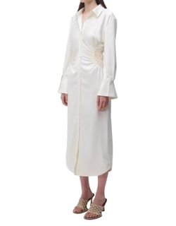 Style 1-3585563906-5 JONATHAN SIMKHAI White Size 0 High Neck Long Sleeve Cocktail Dress on Queenly