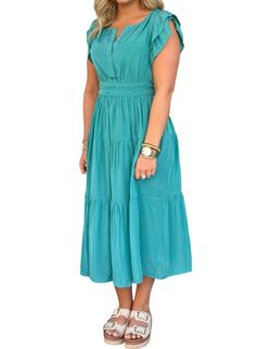 Style 1-3616925179-74 umgee Green Size 4 Cap Sleeve Cocktail Dress on Queenly