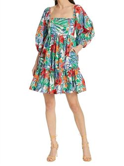 Style 1-3725577046-70 Cara Cara Blue Size 0 1-3725577046-70 Floral Sleeves Cocktail Dress on Queenly