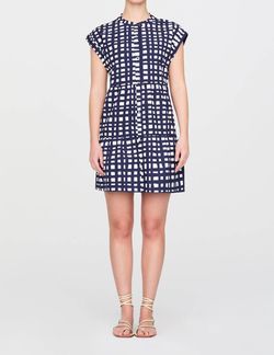 Style 1-377148652-14 Marie Oliver Blue Size 0 Mini Sorority Pattern Cocktail Dress on Queenly