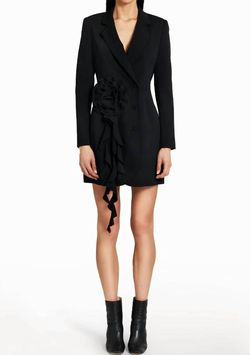 Style 1-3872662877-892 Amanda Uprichard Black Size 8 Free Shipping Blazer Cocktail Dress on Queenly