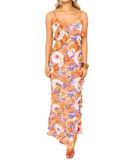 Style 1-690140492-149 BUDDYLOVE Orange Size 12 Jersey Polyester Fitted Straight Dress on Queenly