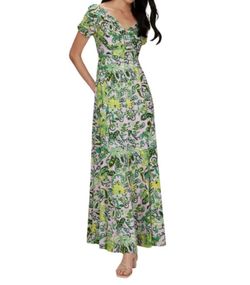 Style 1-996992748-1498 Diane von Furstenberg Green Size 4 Free Shipping Spandex Sleeves Straight Dress on Queenly