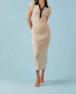 Style 1-1135065404-2901 Sophie Rue Nude Size 8 Tall Height Free Shipping Fitted High Neck Cocktail Dress on Queenly