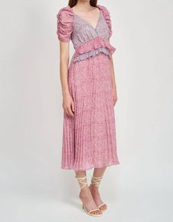 Style 1-1292178343-3236 En Saison Pink Size 4 Free Shipping V Neck Cocktail Dress on Queenly