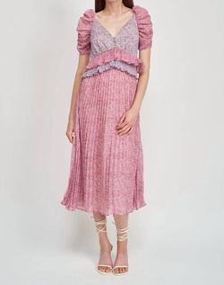 Style 1-1292178343-3236 En Saison Pink Size 4 Free Shipping Polyester V Neck Cocktail Dress on Queenly