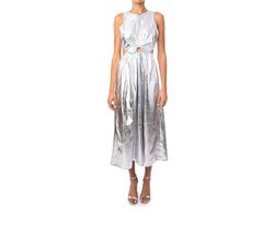 Style 1-1859152759-149 JULES KAE Silver Size 12 Tall Height Free Shipping Cocktail Dress on Queenly