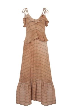 Style 1-1918268806-649 HUNTER BELL Brown Size 2 Tall Height Spaghetti Strap Cocktail Dress on Queenly