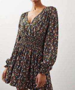 Style 1-2136340379-2901 Rails Brown Size 8 Free Shipping Tall Height Sleeves Floral Cocktail Dress on Queenly