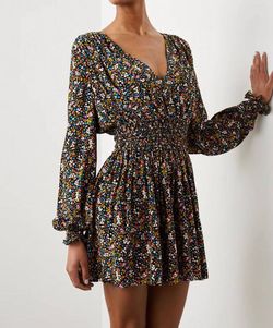 Style 1-2136340379-3236 Rails Brown Size 4 V Neck Floral Cocktail Dress on Queenly