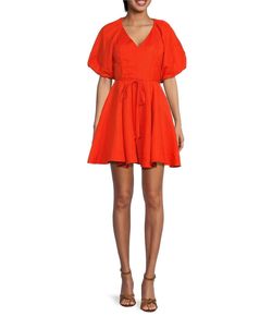 Style 1-2285962170-892 En Saison Red Size 8 V Neck Cocktail Dress on Queenly