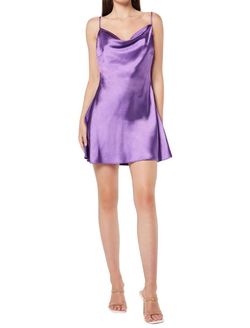 Style 1-2773812202-74 ELLIATT Purple Size 4 Polyester 1-2773812202-74 Cocktail Dress on Queenly