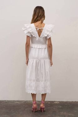 Style 1-3431854245-2901 MOON RIVER White Size 8 Engagement Bridal Shower Cocktail Dress on Queenly