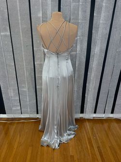 Silver Size 8 Straight Dress on Queenly