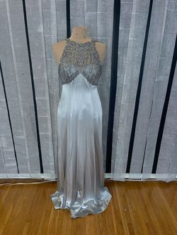 Silver Size 8 Straight Dress on Queenly