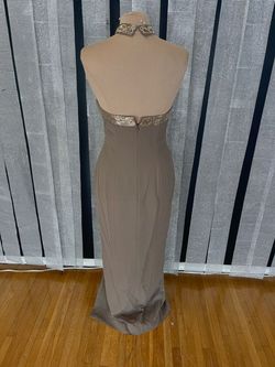 Brown Size 8 Side slit Dress on Queenly