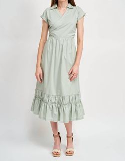 Style 1-844757332-3236 En Saison Green Size 4 Tall Height Free Shipping Cocktail Dress on Queenly