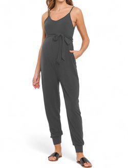 Style 1-4224741590-149 Hello Miz Gray Size 12 Jersey Plus Size Jumpsuit Dress on Queenly